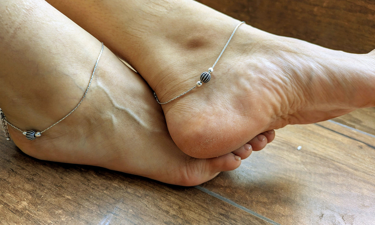 Silver Symphony Anklet