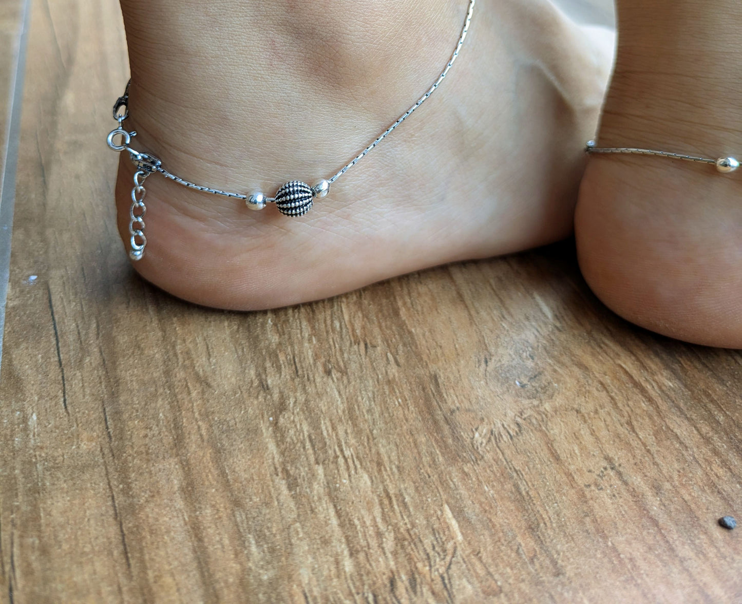 Silver Symphony Anklet